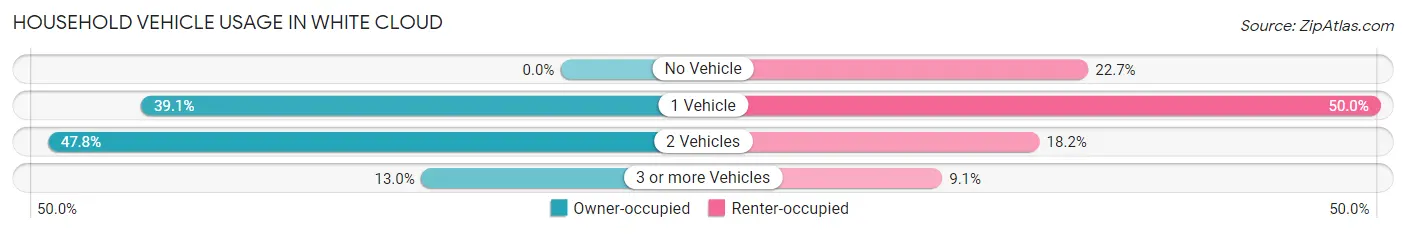 Household Vehicle Usage in White Cloud