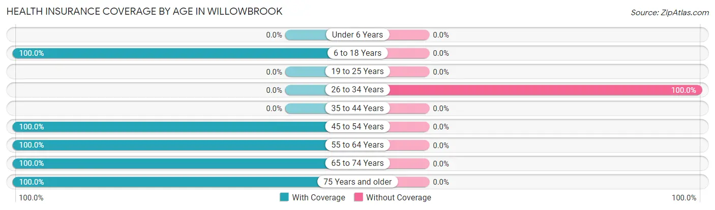 Health Insurance Coverage by Age in Willowbrook