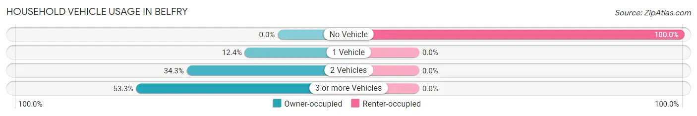 Household Vehicle Usage in Belfry