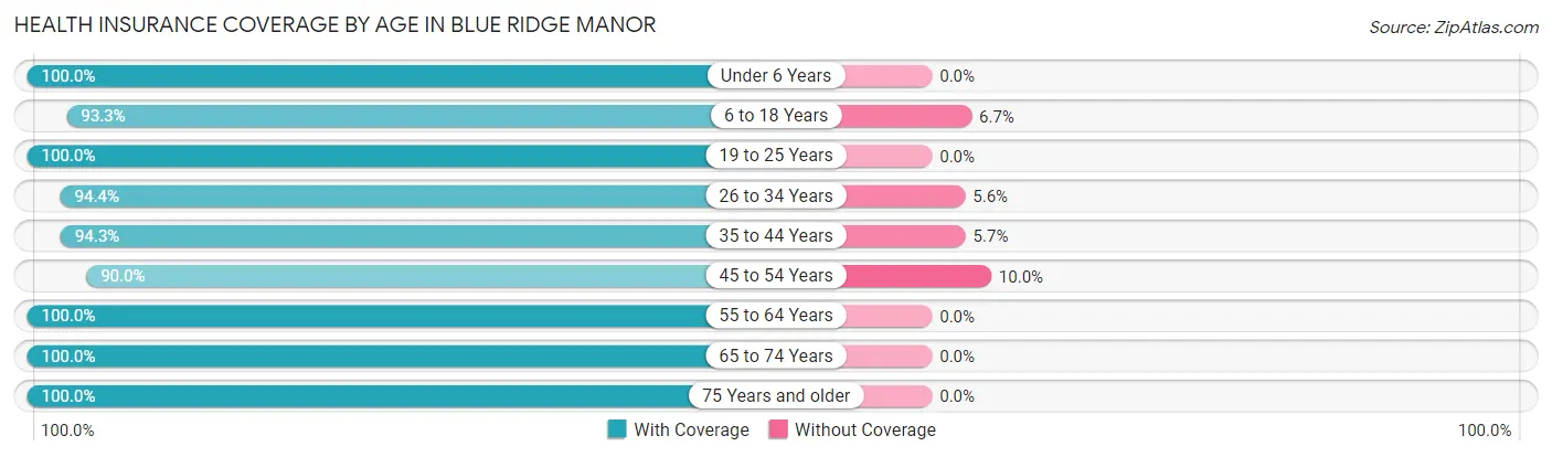 Health Insurance Coverage by Age in Blue Ridge Manor