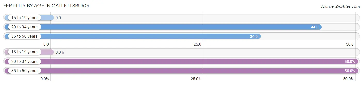 Female Fertility by Age in Catlettsburg