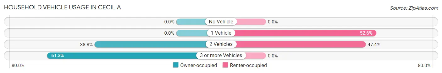 Household Vehicle Usage in Cecilia