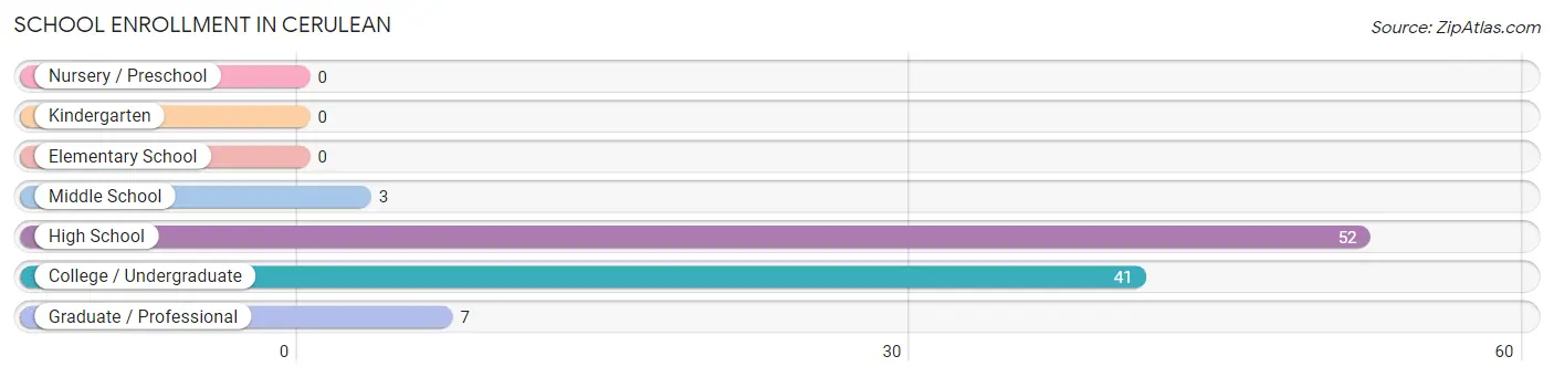 School Enrollment in Cerulean