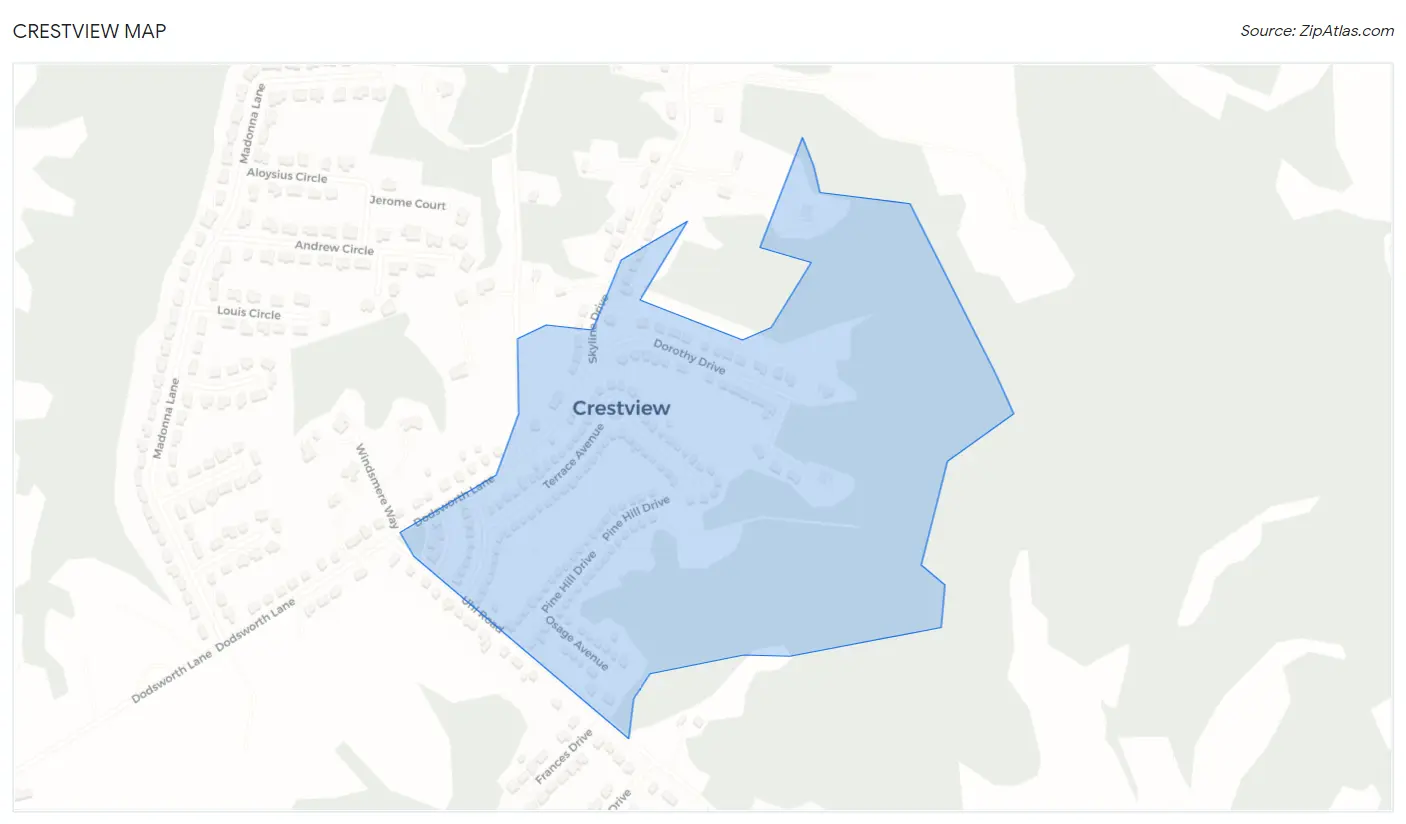 Crestview Map