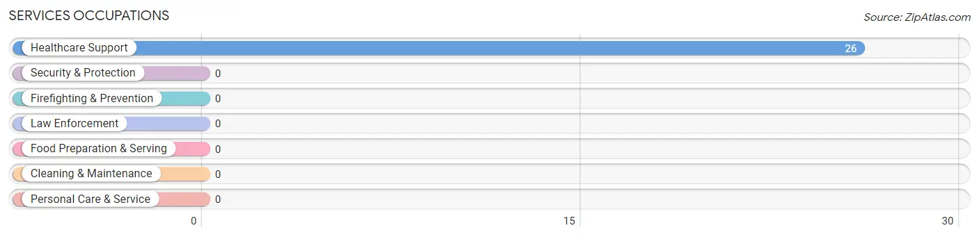 Services Occupations in Cunningham