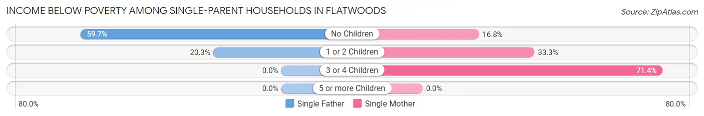 Income Below Poverty Among Single-Parent Households in Flatwoods