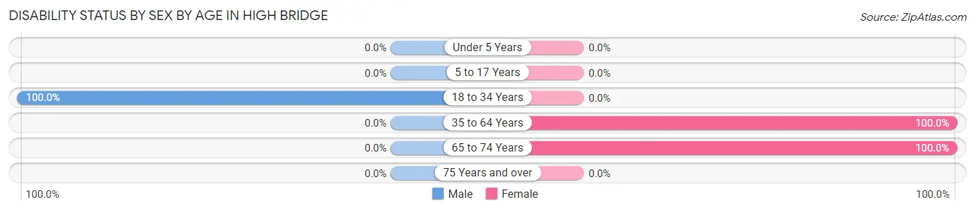 Disability Status by Sex by Age in High Bridge