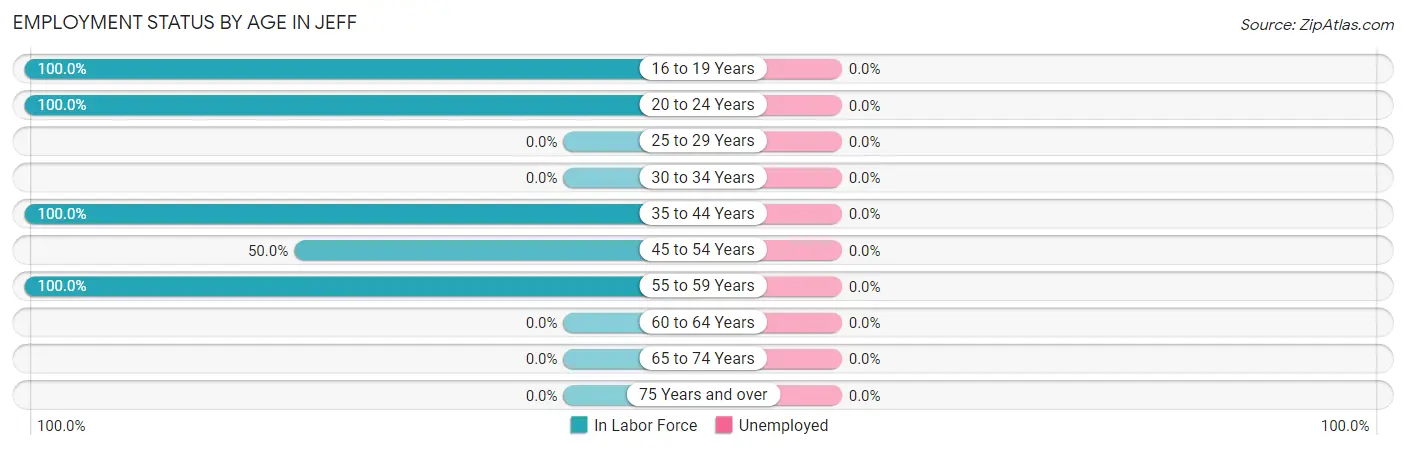 Employment Status by Age in Jeff