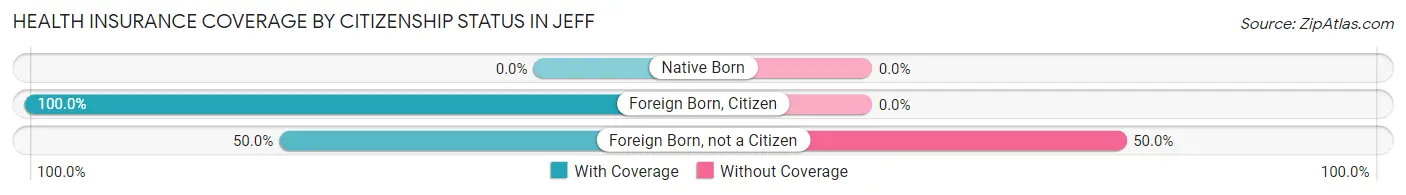 Health Insurance Coverage by Citizenship Status in Jeff