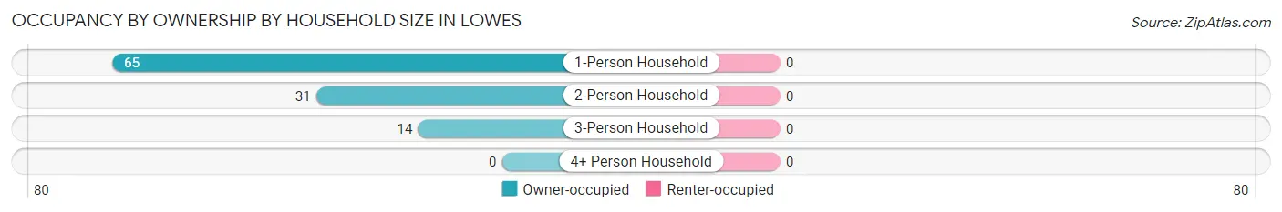 Occupancy by Ownership by Household Size in Lowes