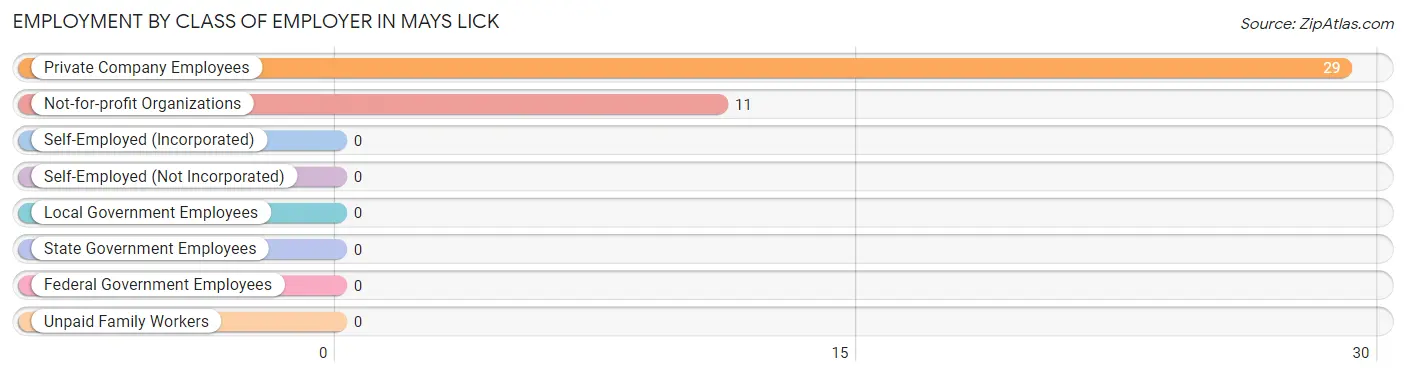 Employment by Class of Employer in Mays Lick