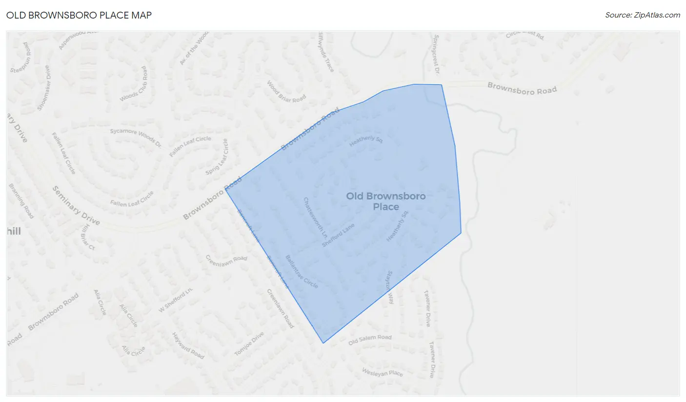 Old Brownsboro Place Map