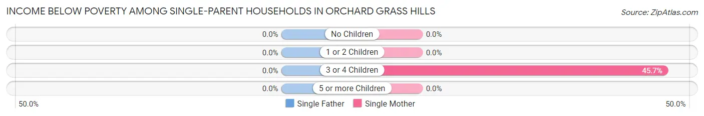 Income Below Poverty Among Single-Parent Households in Orchard Grass Hills