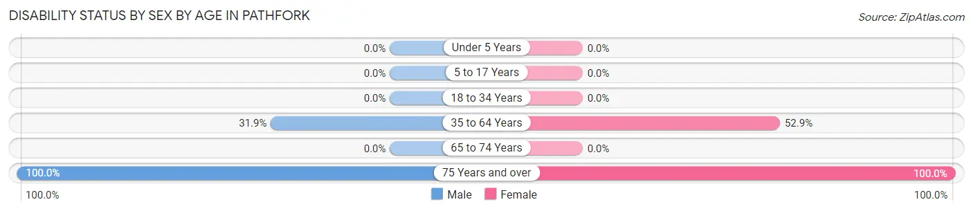 Disability Status by Sex by Age in Pathfork