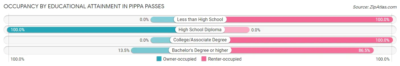 Occupancy by Educational Attainment in Pippa Passes