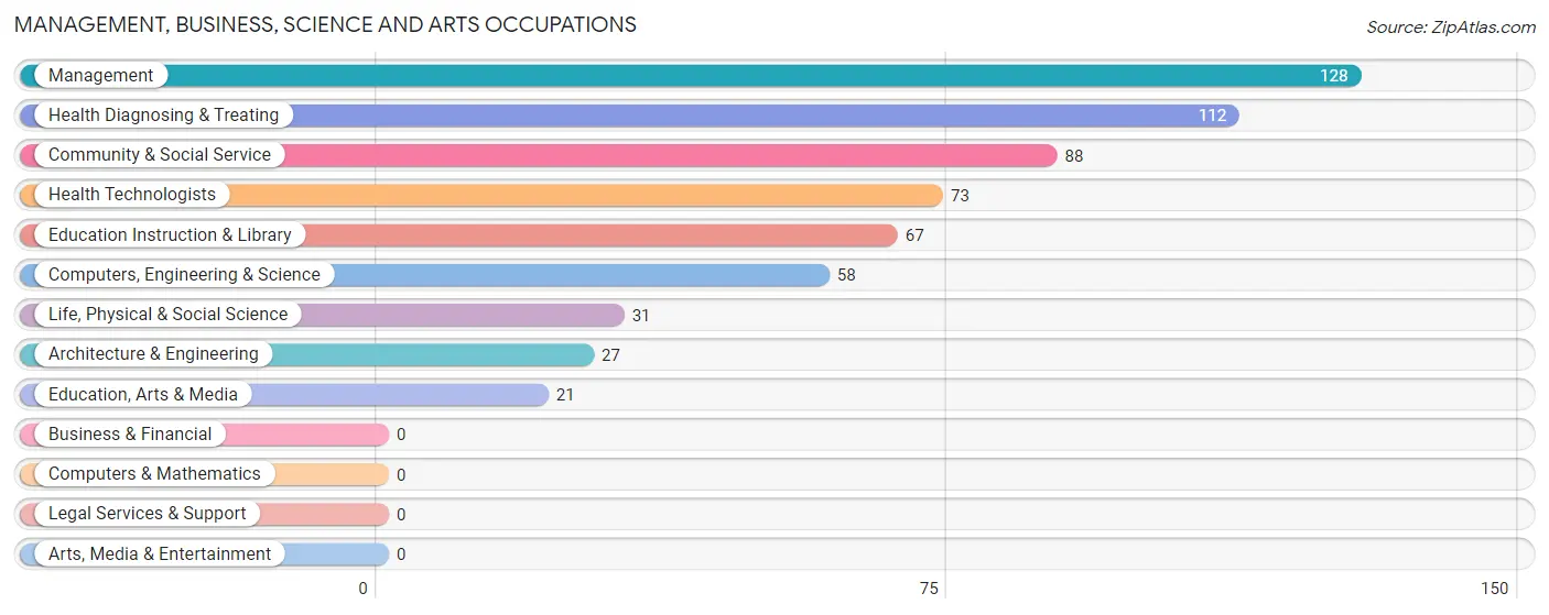 Management, Business, Science and Arts Occupations in Plano