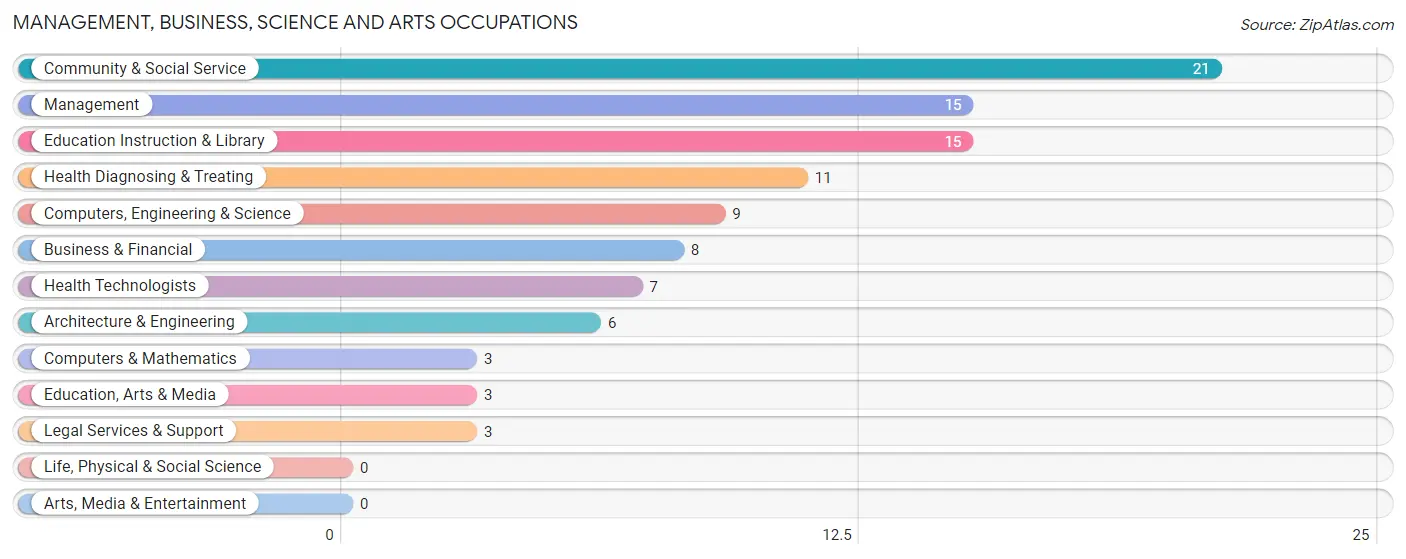 Management, Business, Science and Arts Occupations in Plum Springs