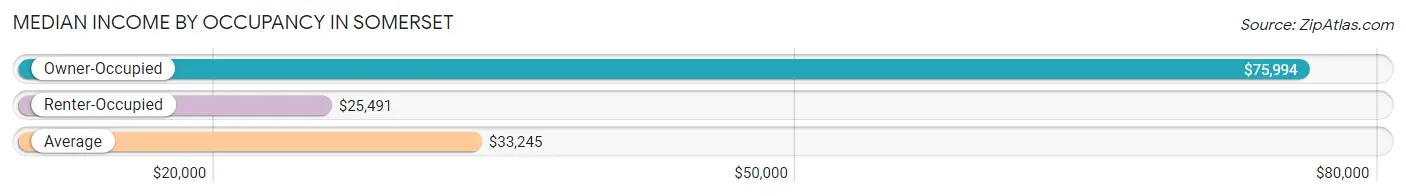 Median Income by Occupancy in Somerset