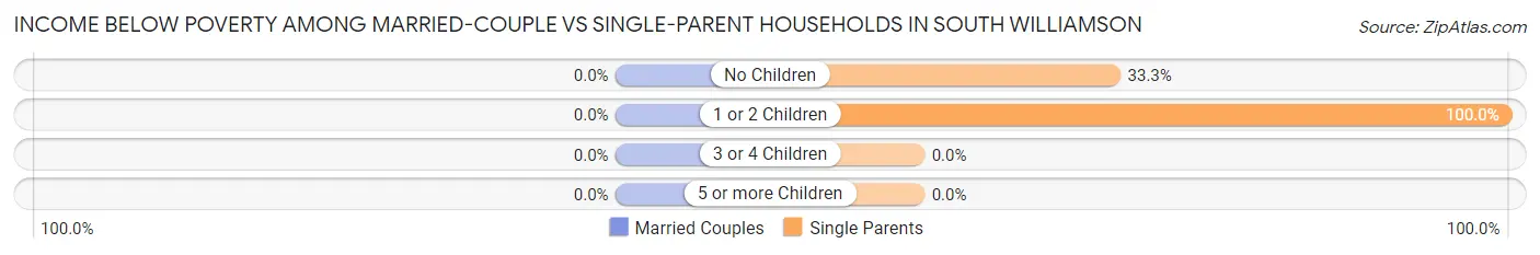 Income Below Poverty Among Married-Couple vs Single-Parent Households in South Williamson