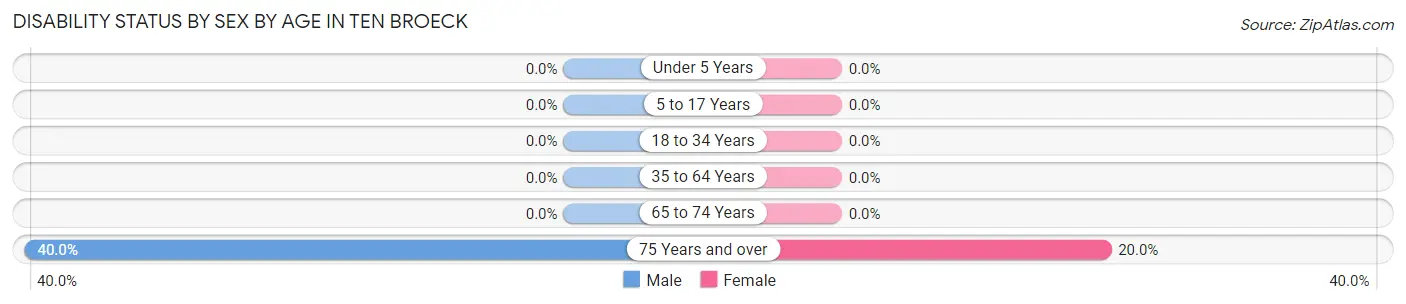 Disability Status by Sex by Age in Ten Broeck