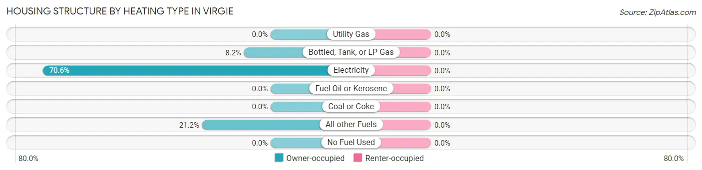 Housing Structure by Heating Type in Virgie