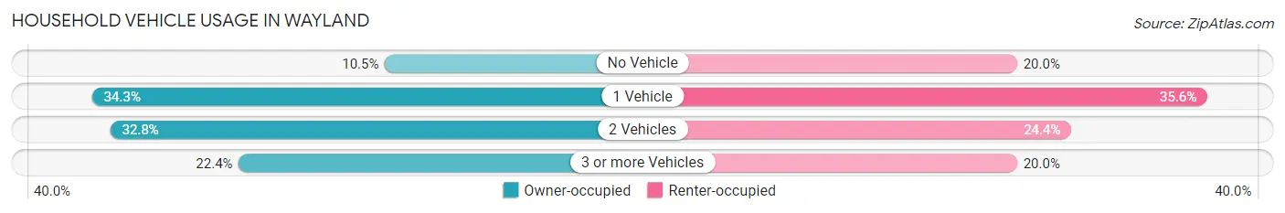 Household Vehicle Usage in Wayland
