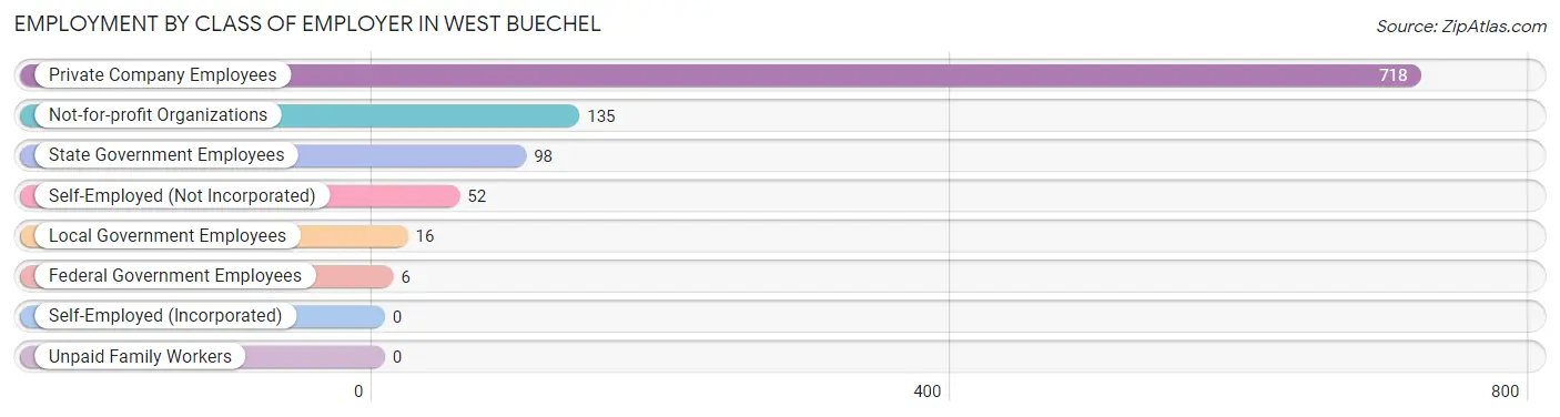 Employment by Class of Employer in West Buechel