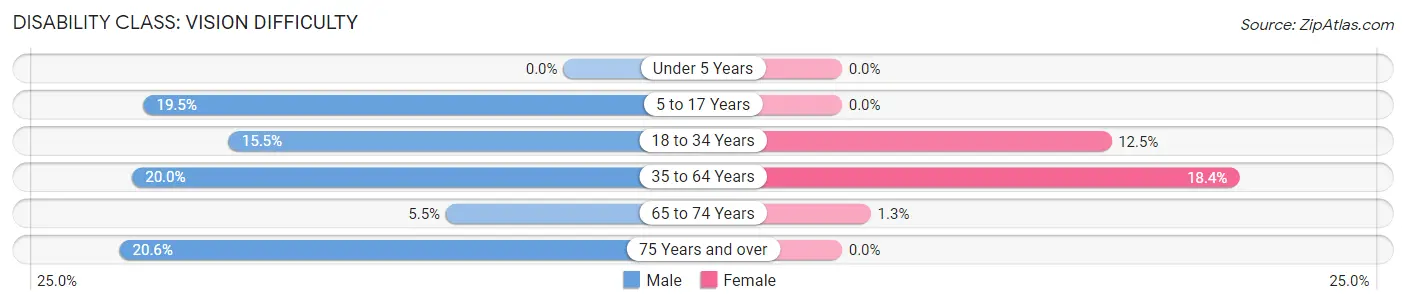 Disability in White Plains: <span>Vision Difficulty</span>