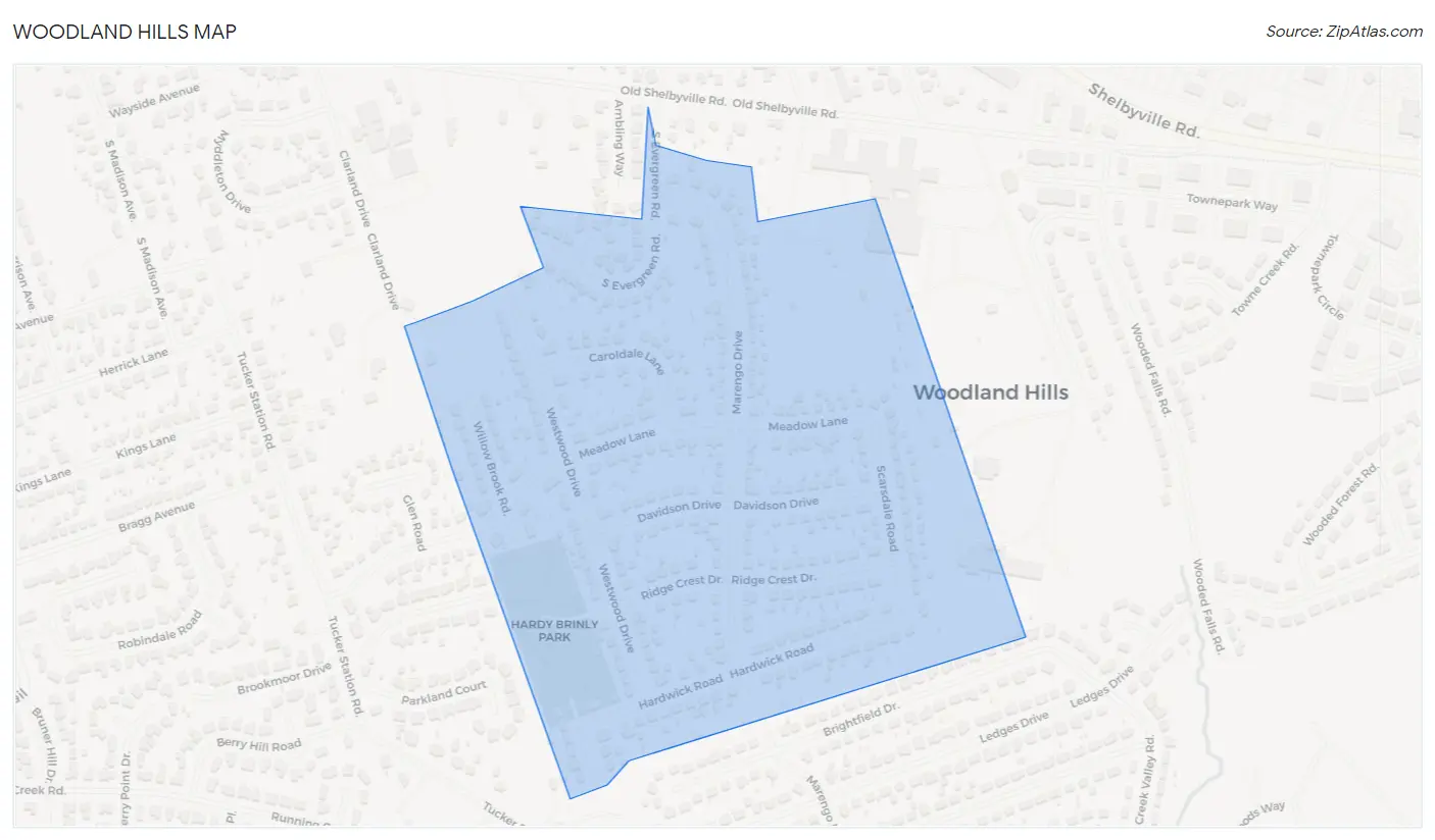 Woodland Hills Map