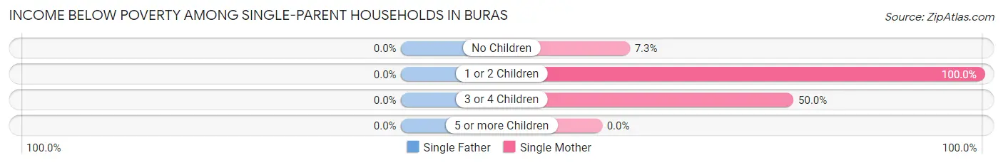 Income Below Poverty Among Single-Parent Households in Buras
