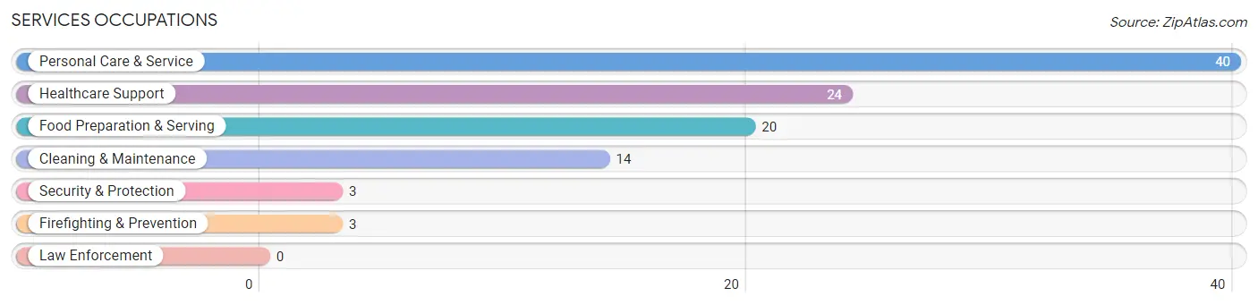 Services Occupations in Delcambre