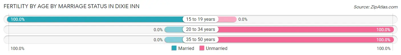 Female Fertility by Age by Marriage Status in Dixie Inn