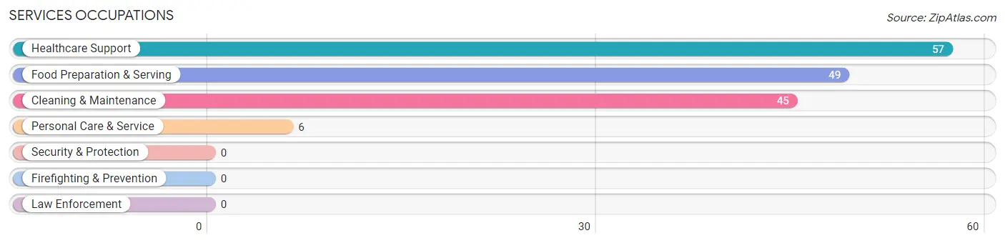 Services Occupations in Duson