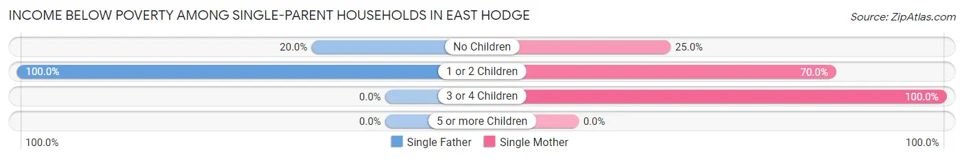 Income Below Poverty Among Single-Parent Households in East Hodge