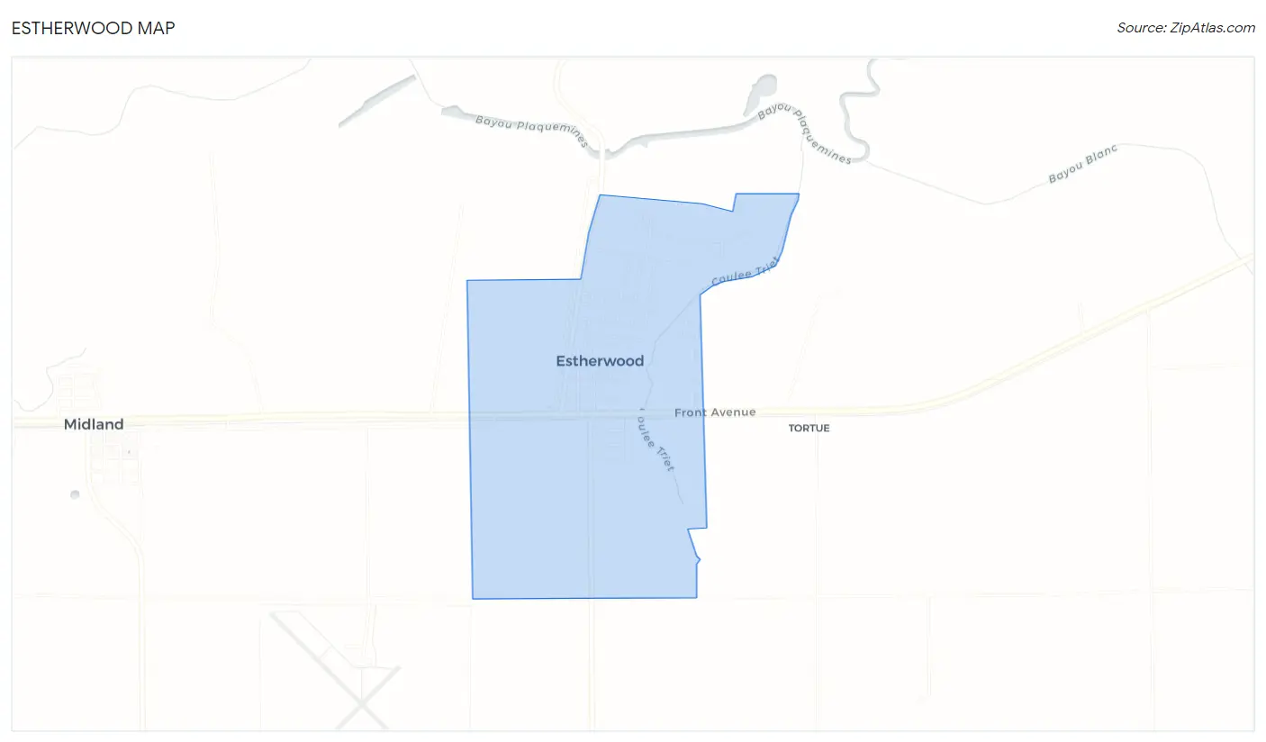 Estherwood Map