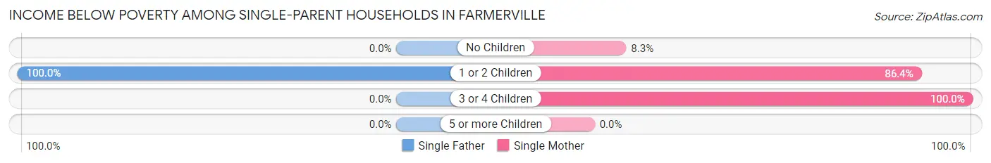 Income Below Poverty Among Single-Parent Households in Farmerville