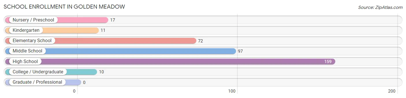 School Enrollment in Golden Meadow