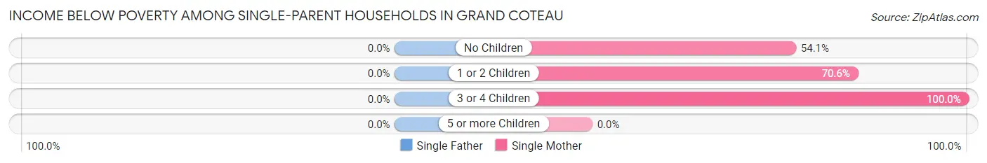 Income Below Poverty Among Single-Parent Households in Grand Coteau