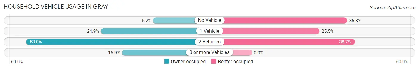 Household Vehicle Usage in Gray