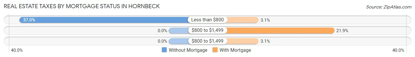 Real Estate Taxes by Mortgage Status in Hornbeck