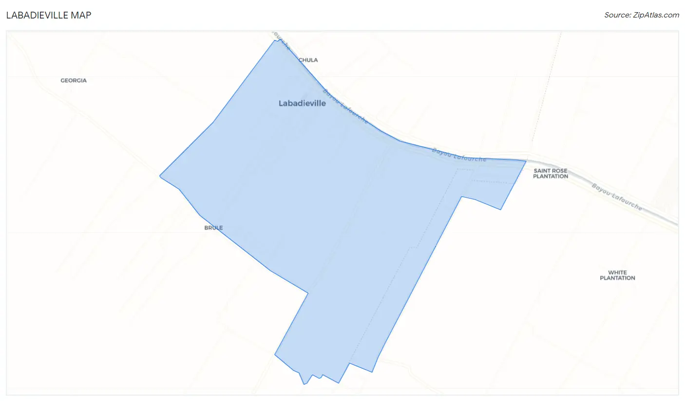 Labadieville Map