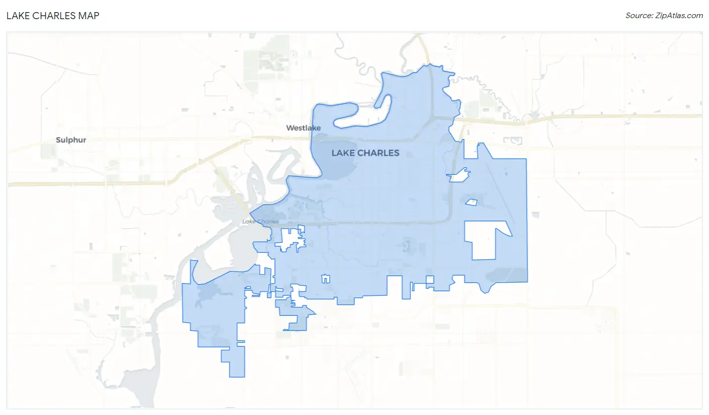 Lake Charles Map
