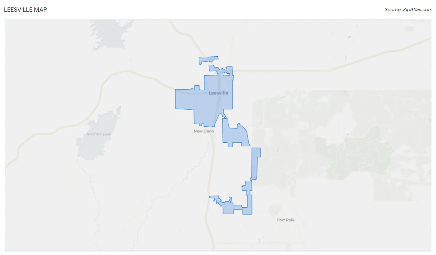 Leesville Map