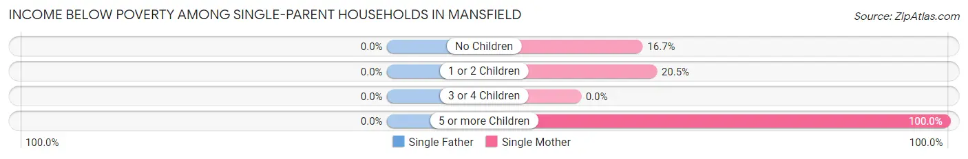 Income Below Poverty Among Single-Parent Households in Mansfield