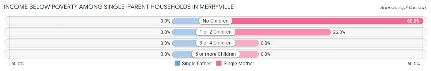 Income Below Poverty Among Single-Parent Households in Merryville