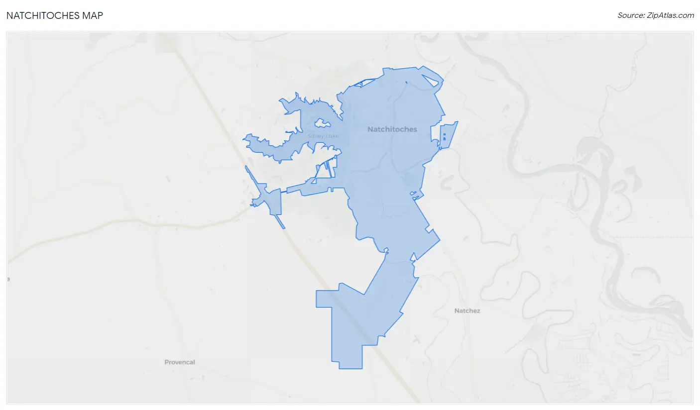Natchitoches Map