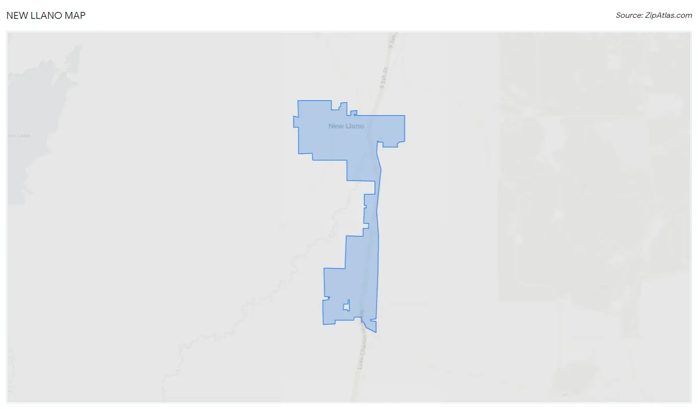 New Llano Map