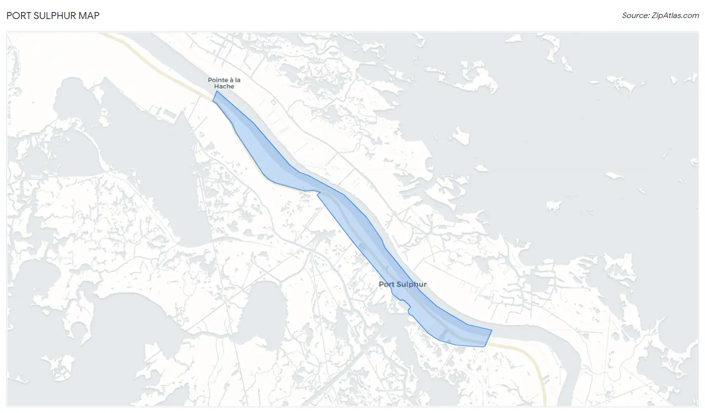 Port Sulphur Map