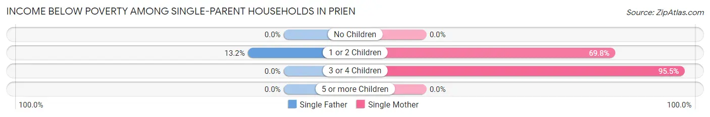 Income Below Poverty Among Single-Parent Households in Prien