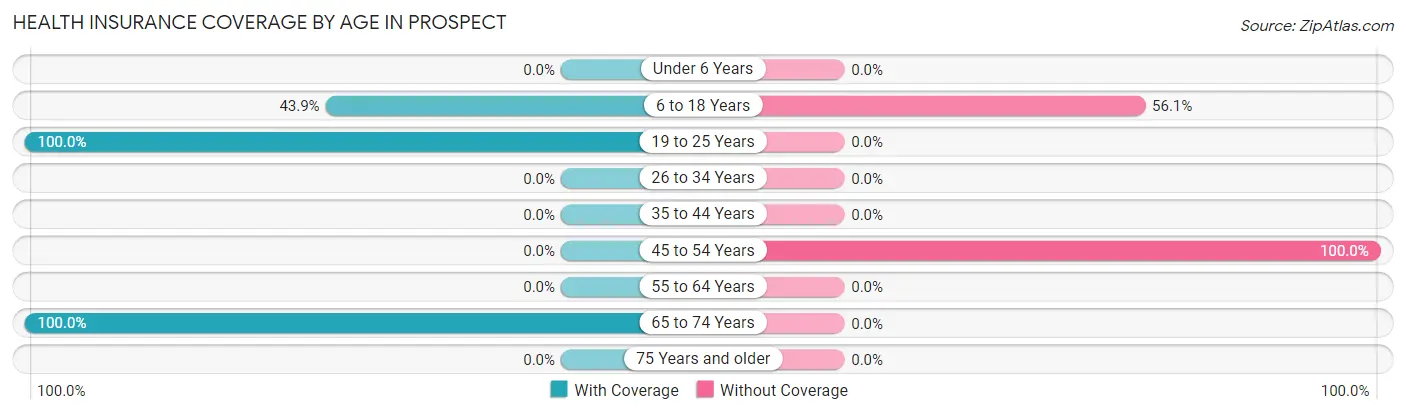 Health Insurance Coverage by Age in Prospect